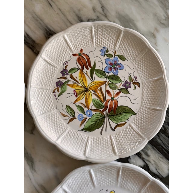 Vintage Made in Italy Bonwit Teller Set of 6 Salad Plates For Sale - Image 11 of 16