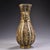 Beautiful archaic-style bronze hu vase with distinctive tubular arrow ears on both sides. The vessel is decorated with...