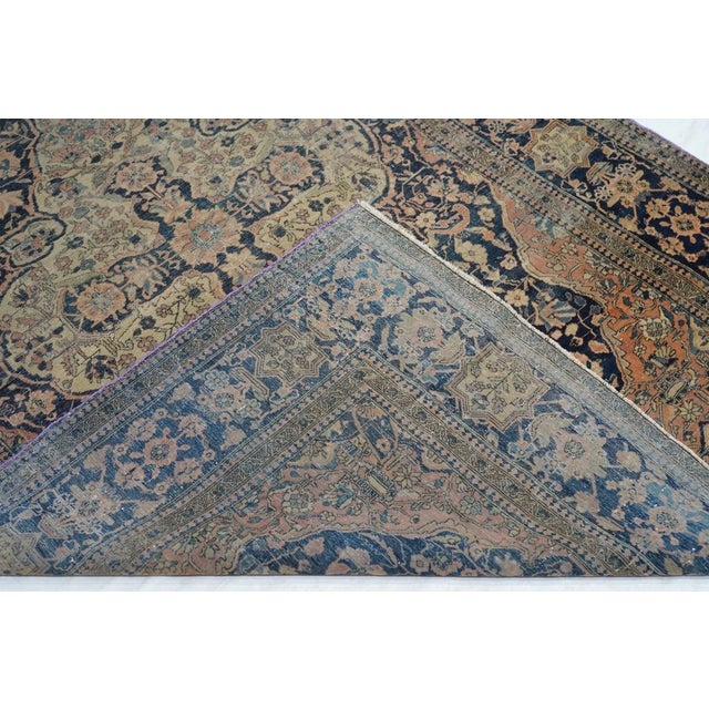 Traditional Antique Mohtasham Kashan Rug 4'4'' x 6'7'' For Sale - Image 3 of 10