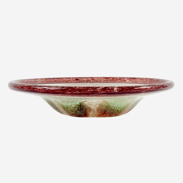 Bauhaus Large Art Deco Ikora Art Glass Bowl by Karl Wiedmann for WMF, Germany, 1930s For Sale - Image 3 of 6