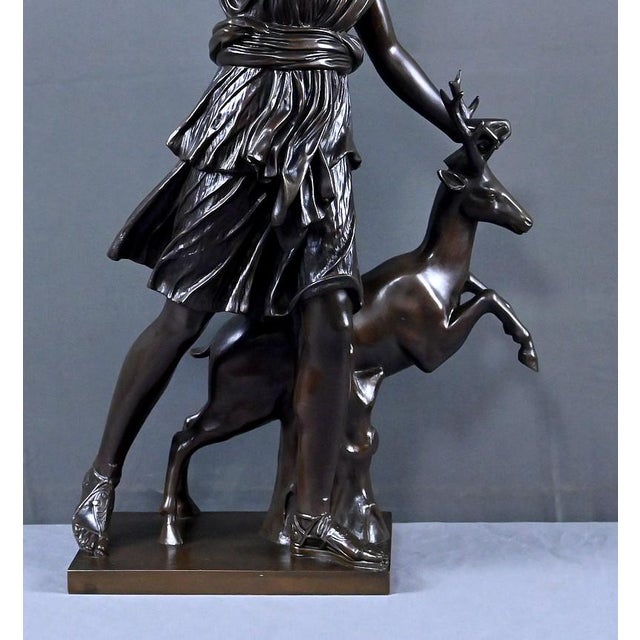 After Leochares, Diana the Huntress, Late 19th Century, Bronze For Sale - Image 12 of 18