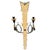 1960 Italian Hollywood Regency Torch & Arrow 3-Arm Giltwood Wall Sconce For Sale - Image 9 of 10