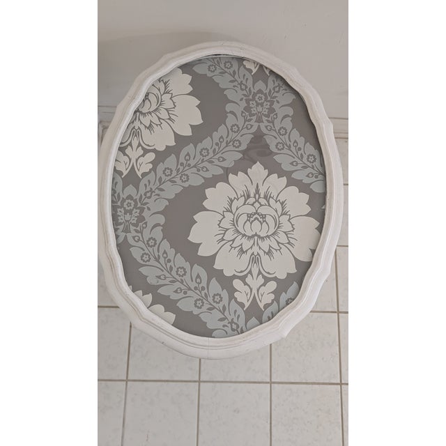 1970s 1970s Hand Painted French Style Coffee Table With Removable GlassTop For Sale - Image 5 of 10