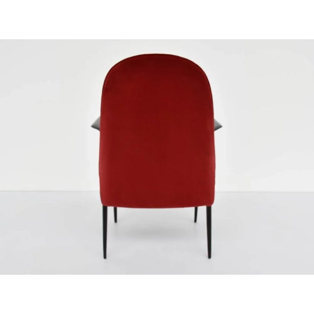 Set of Armchairs with Sculpted Armrest by Vittorio Dassi for Dassi Mobili Moderni, Italy, 1950 For Sale - Image 9 of 10