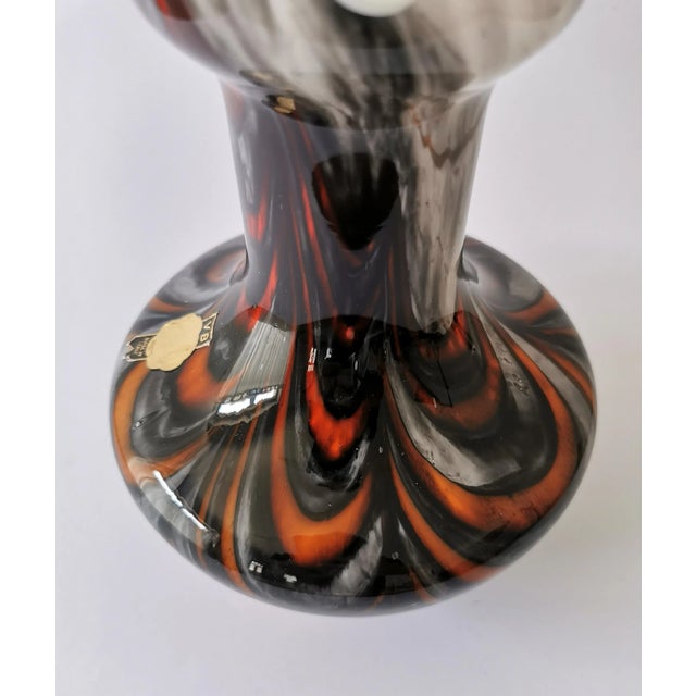 Glass Vintage Opaline Vase by Carlo Moretti for Vb / Vetreria Borgonovo, Italy, 1960s For Sale - Image 7 of 12