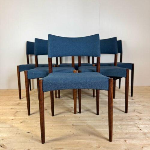 Set of Six Vintage Chairs by Willy Schou Andersen – Denmark (1960)