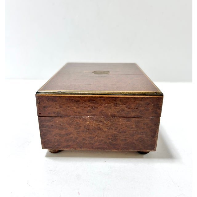 Mid 20th Century Vintage Reuge Sainte-Croix Swiss Music Box in Burl Wood Case, Working For Sale - Image 5 of 17