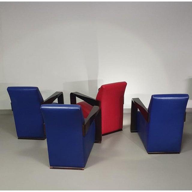 Vintage Ying Lounge Chairs by Hugues Chevalier for Tommy Hilfiger, 1990s, Set of 4 For Sale - Image 9 of 15