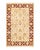 Ivory Mogul, One-of-a-Kind Hand-Knotted Area Rug in Ivory, 4' 8" x 7' 1" For Sale - Image 8 of 8