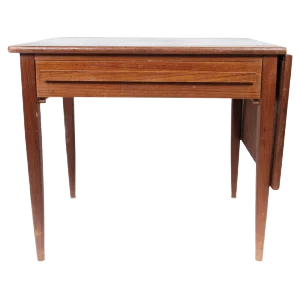 Danish Teak Side Table with Extensions from Silkeborg, 1960s