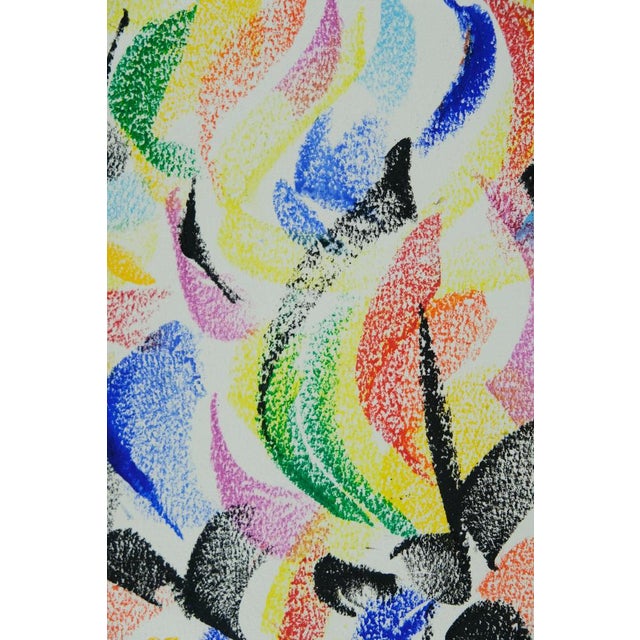 Françoise Galle, Abstract Rose, 1940, Pastel on Paper For Sale - Image 4 of 7