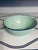 Shabby Chic Vintage Pale Teal Enamel Bowl For Sale - Image 3 of 6