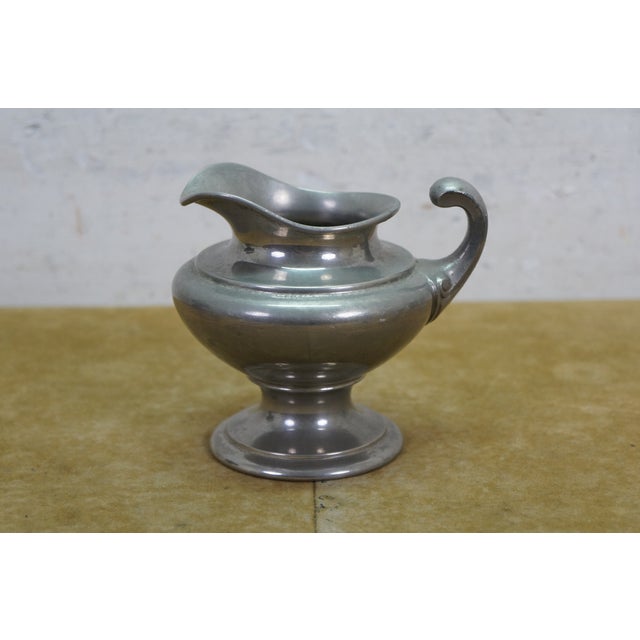Late 20th Century Late 20th Century Pewter Coffee Tea Samovar Service Percolator Creamer Pitcher Sugar Bowl - 4 Pcs For Sale - Image 5 of 18