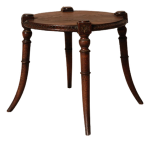 Early 20th Century French Wooden Round Table