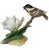 Rare Andrea by Sadek White Magnolia with Chickadee Porcelain Figurine With Box Approximately 5" x 3" x 3.5" Weighs...