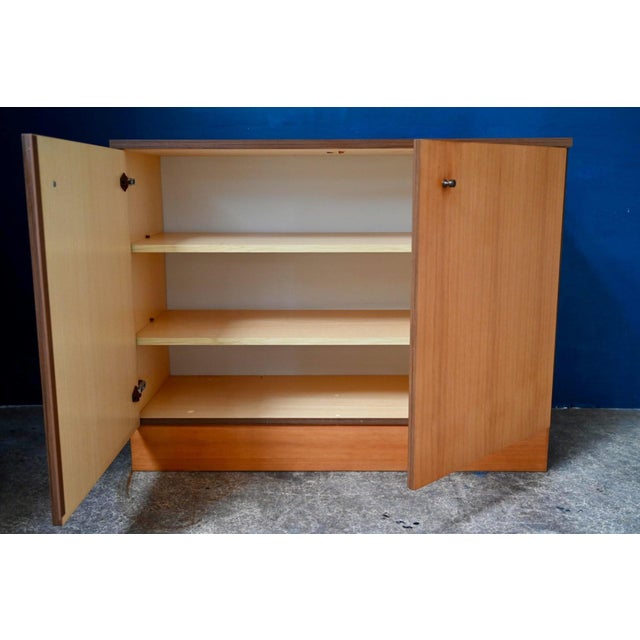 Vintage Modular Sideboard Light Wood Veneer and Brass, 1970s For Sale - Image 11 of 18