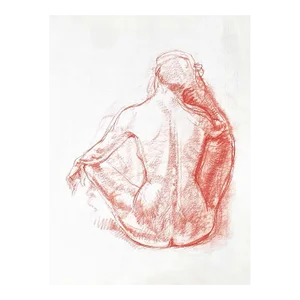 1989 François Cacheux Nude From Behind Screenprint