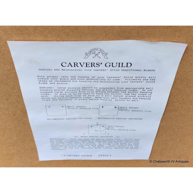 Vintage Carver's Guild Carol Conner Gothic Twig Mirror ~ 42 X 21 Pewter Finish For Sale - Image 10 of 13