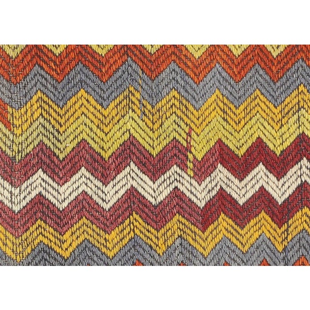 Bring a unique and traditional style to your home with this handcrafted Vintage Turkish Kilim. Boasting a classic wool-on-...