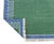 Handmade Cotton Vegetable Dyed Rug, Forest Green, White and Blue Zig Zag Striped Dhurrie-8'x10' For Sale - Image 11 of 12