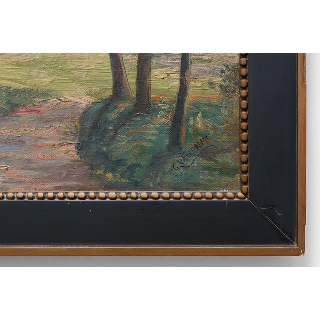 G. van Damme, Landscape Composition, 1940, Oil Painting on Canvas, Framed For Sale - Image 3 of 12