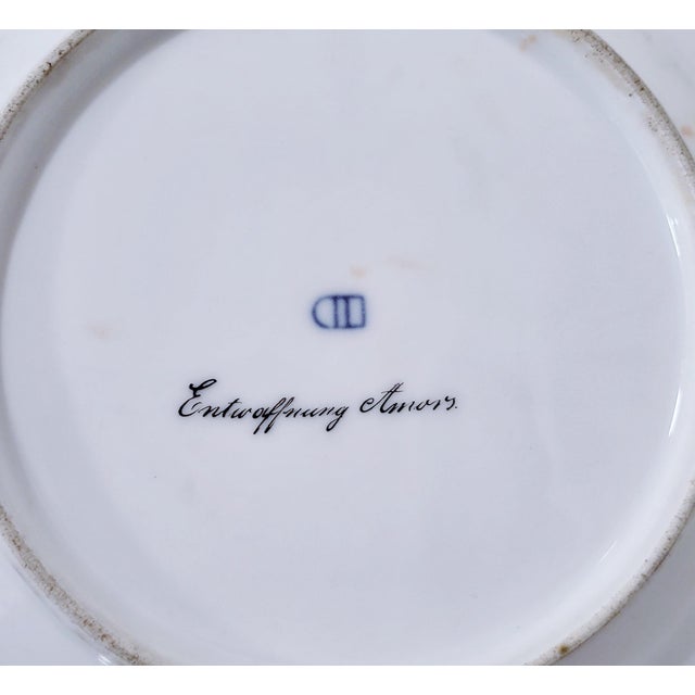 Austrian 19th C Royal Vienna Allegorical Angel Porcelain Plate by Schrott For Sale - Image 12 of 13