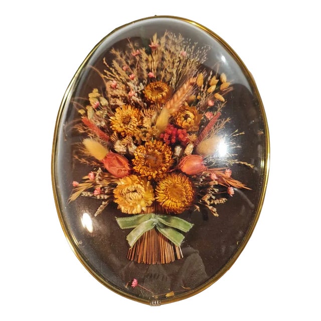 Flowers Behind Convex Glass, 1960s-1970s For Sale