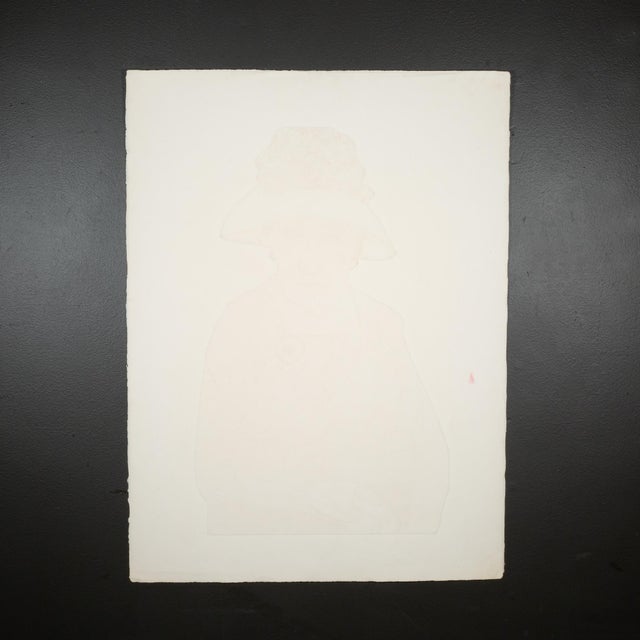 Mid 20th Century Ruth Leaf, Dowager, Embossed Screenprint, Etching, Artist Proof Signed For Sale - Image 5 of 5