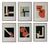 Walter Dexel, Portfolio 1, Serigraphs on Cardboard, Framed, Set of 6 For Sale