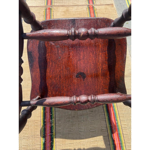 Antique American Oak Carved Armchair by Hubbard & Eldridge Co, Circa 1900’s For Sale - Image 10 of 12