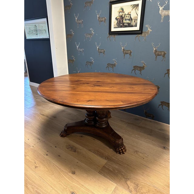 Large English Round Table For Sale - Image 6 of 14