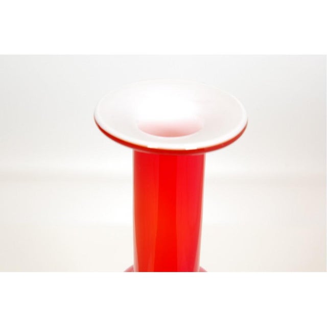 Red Vase from Holmegaard For Sale - Image 3 of 5