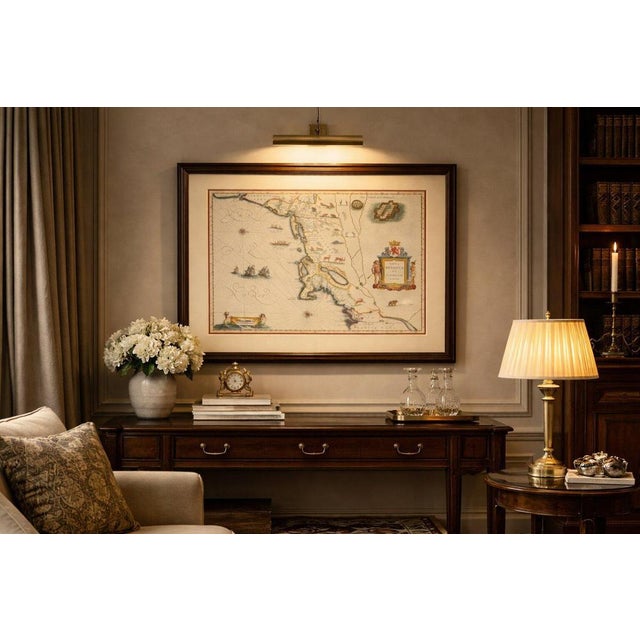 Nova Belgica et Anglia Nova, Blaeu c.1642 – Early New York Map This important and highly decorative map of the...