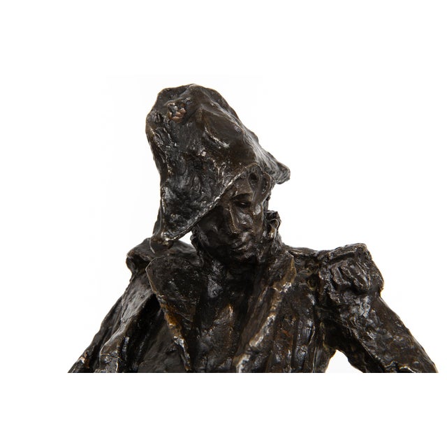Brown Italian Antique Bronze Sculpture of Marshall Ney by Giuseppe Grandi For Sale - Image 8 of 18