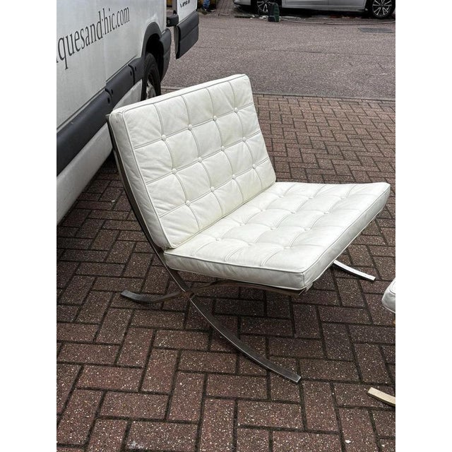 Set of Barcelona Chair and Ottoman For Sale - Image 14 of 17