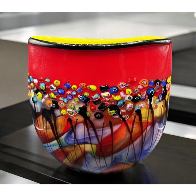 Murano Murrina Vase, 1980s For Sale - Image 5 of 17