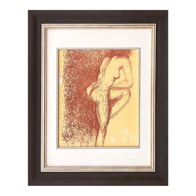 Salvador Dali Gala Original Lithograph 1967 Framed For Sale
