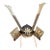 Japanese Kabuto Samurai Helmet Display Sculpture in Bronze For Sale