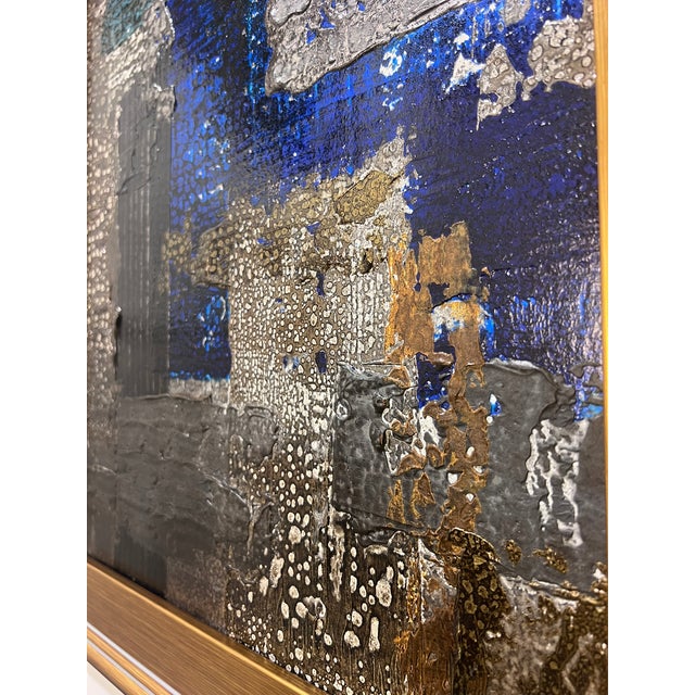 Blue Quiet Bearing - Original Abstract Painting by J. Kent Martin For Sale - Image 8 of 9