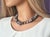 Botswana Agate Garnet Necklace With Fire Agate Clasp For Sale - Image 4 of 7
