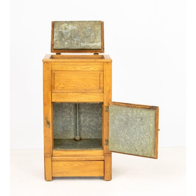 American American Oak Ice Box Chest For Sale - Image 3 of 7
