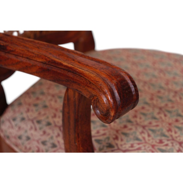 Brown French Country Caned Dining Chairs - Set 6 For Sale - Image 8 of 12