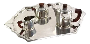Art Deco Silver Coffee Set from Christofle, 1920s, Set of 4