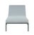 Metal Sardinia Outdoor Chaise With Aluminum Metal Frame - Gray For Sale - Image 7 of 11