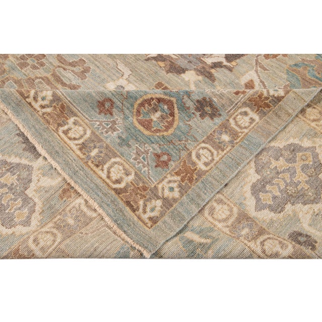 Contemporary 21st Century Contemporary Sultanabad Rug 13 X 23 For Sale - Image 3 of 13