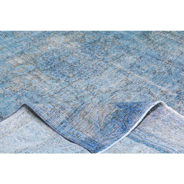 1950s Vintage Hand Knotted Wool Rug,9'8"X12'6" For Sale - Image 5 of 5
