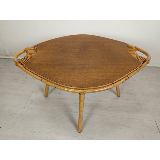 Vintage Rattan Coffee Table, 1950s For Sale - Image 14 of 14