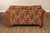 Brown Bassett Furniture Mission Style Oak Spindle Settee For Sale - Image 8 of 17