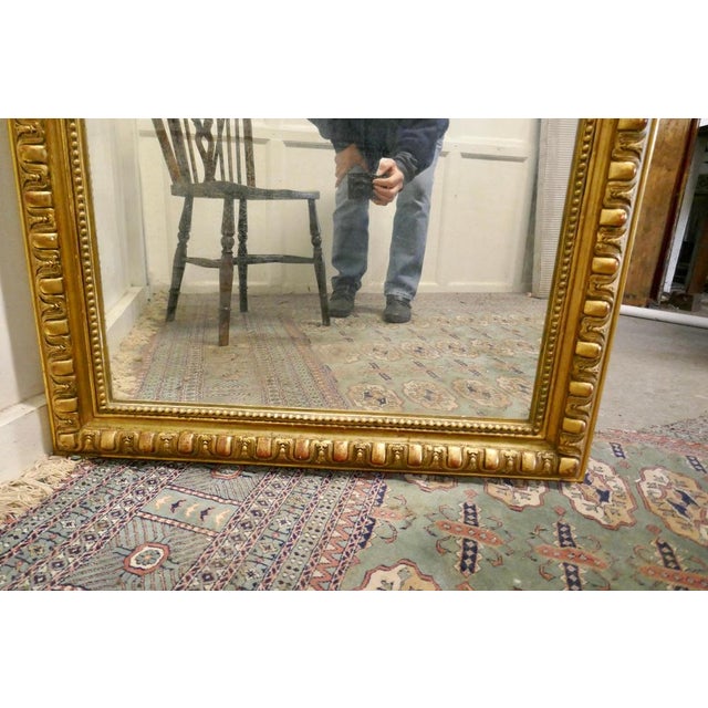 Large 19th Century Louis Philippe French Wall Mirror For Sale - Image 5 of 10