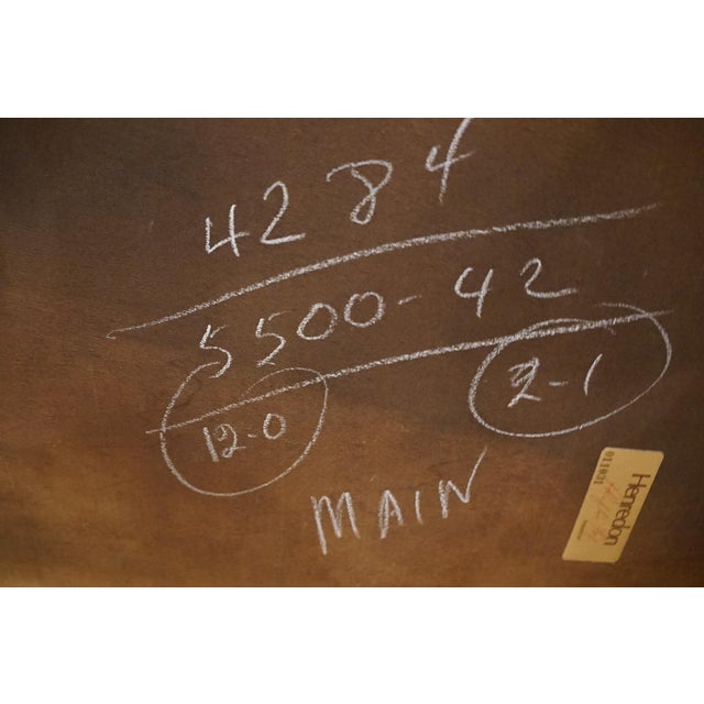 Henredon Furniture Traditional Banded Bookmatched Mahogany 28" Square Accent End Table 550-42 For Sale - Image 10 of 11